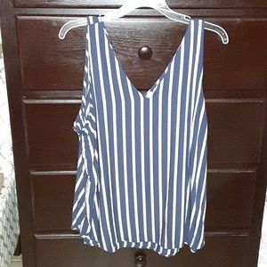 Blue & White Stripes Blouse